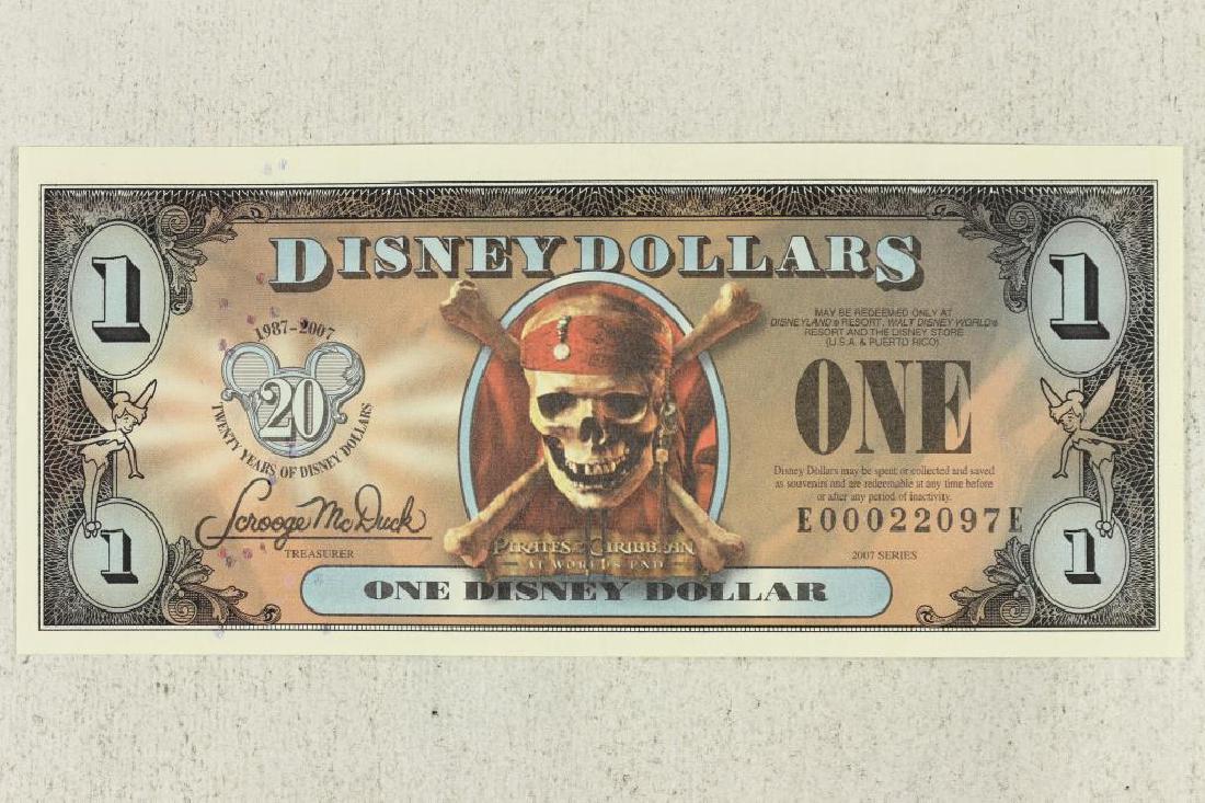 2007 DISNEY DOLLARS (PIRATES OF THE CARIBBEAN): CRISP UNC