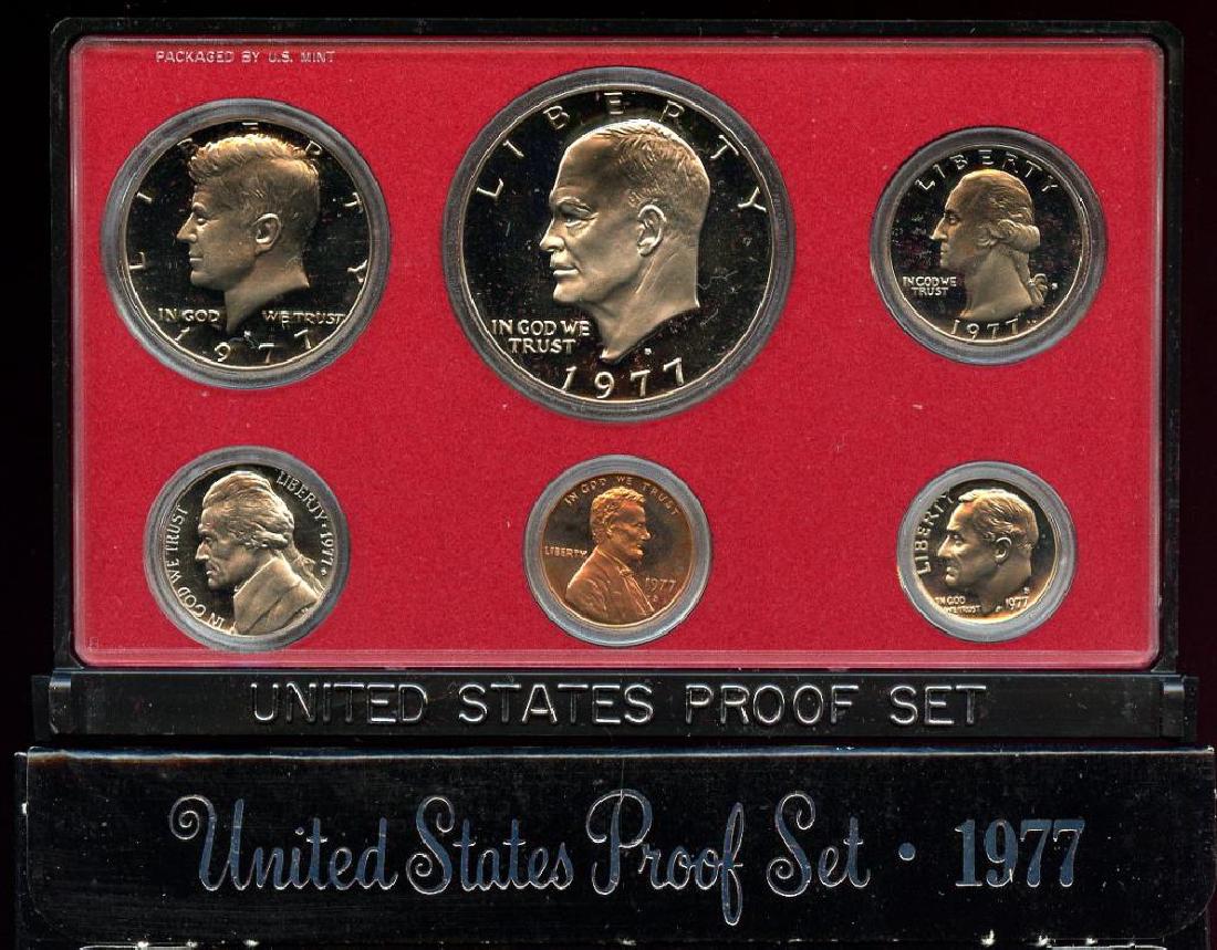 1977 US Mint 6 Coin Proof Set with box (1 of 2)