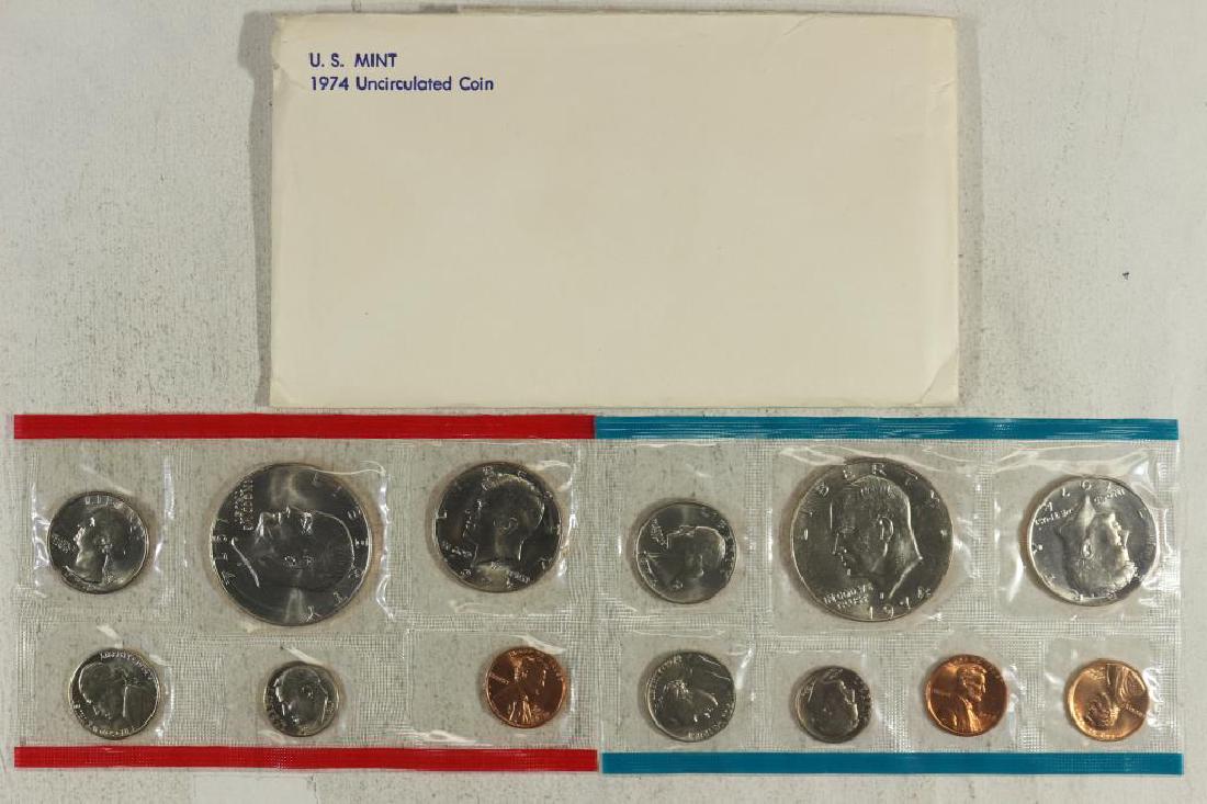 1974 US MINT SET (UNC) P/D/S (WITH ENVELOPE) (1 of 3)