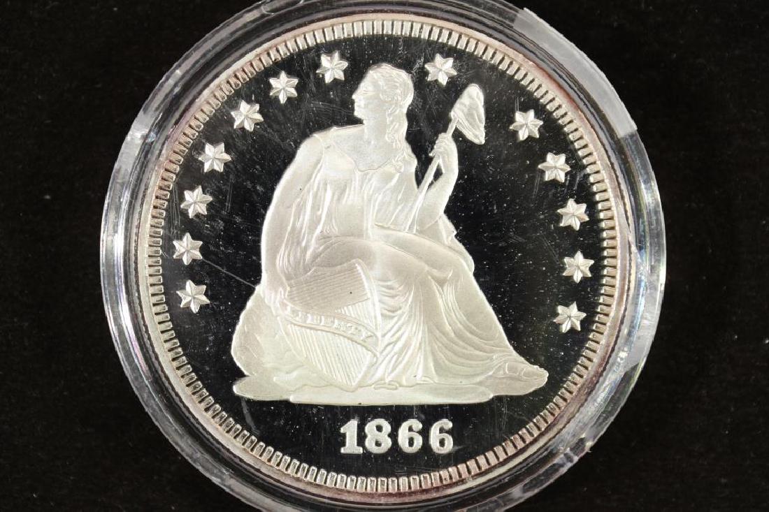 2 TROY OZ. .999 FINE SILVER PROOF ROUND (1 of 2)