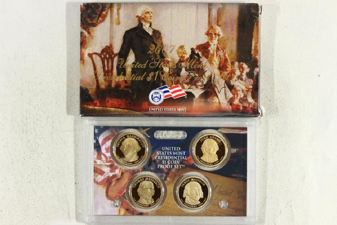 2007 US PRESIDENTIAL DOLLAR PROOF SET WITH BOX (1 of 2)