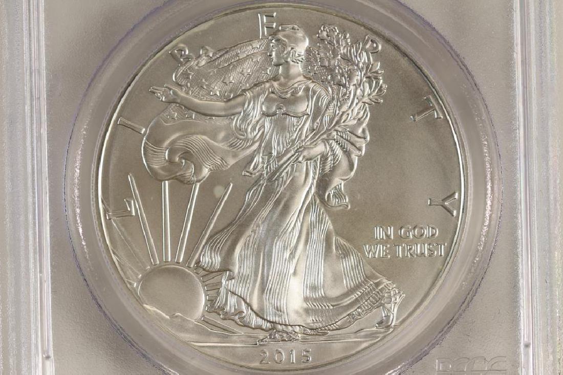 2015-W AMERICAN SILVER EAGLE PCGS SP70 (1 of 3)