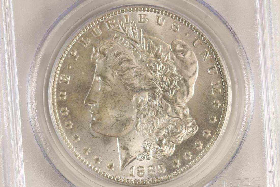 1885-O MORGAN SILVER DOLLAR PCGS MS63 (1 of 3)