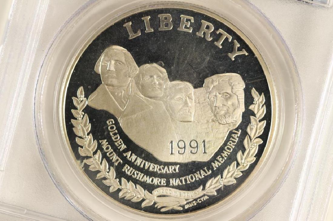 1991-S MT. RUSHMORE SILVER DOLLAR PCGS PR69 DCAM (1 of 3)