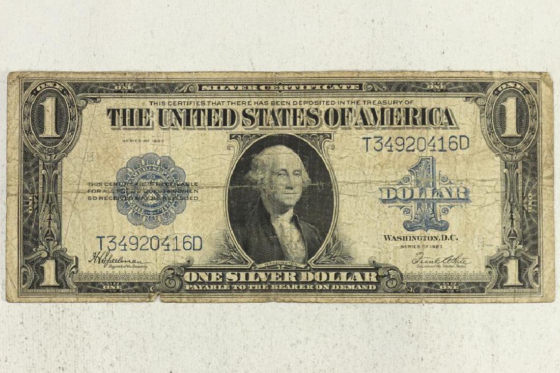 1923 LARGE SIZE $1 SILVER CERTIFICATE HORSE (1 of 3)
