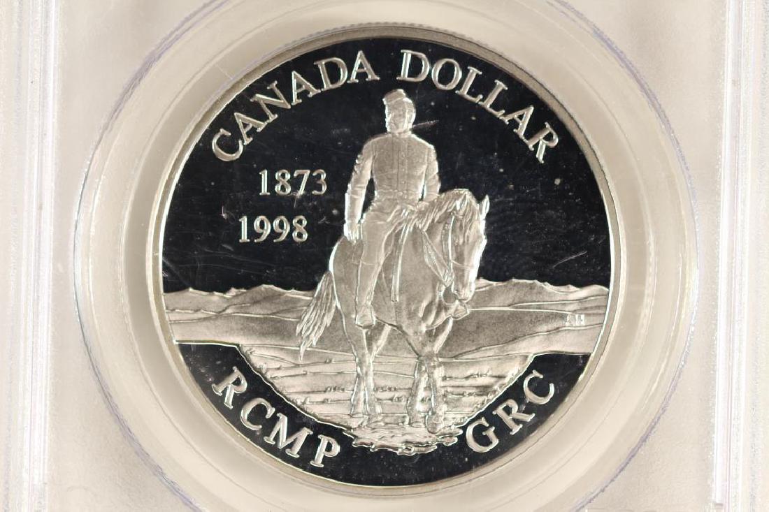 1998 CANADA RCMP SILVER DOLLAR PCGS PR67 DCAM (1 of 3)