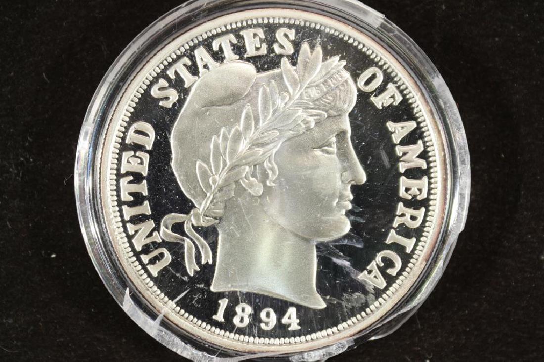 2 TROY OZ. .999 SILVER PROOF ROUND COPY OF 1894 (1 of 3)