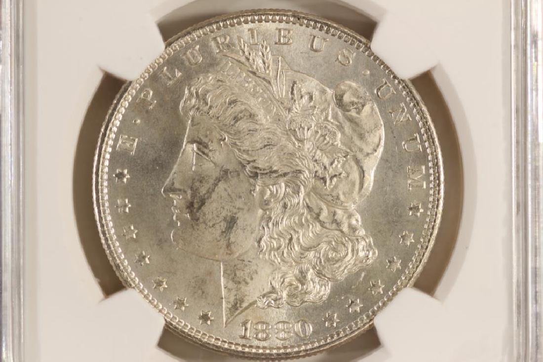 1880-S MORGAN SILVER DOLLAR NGC MS62 (1 of 3)