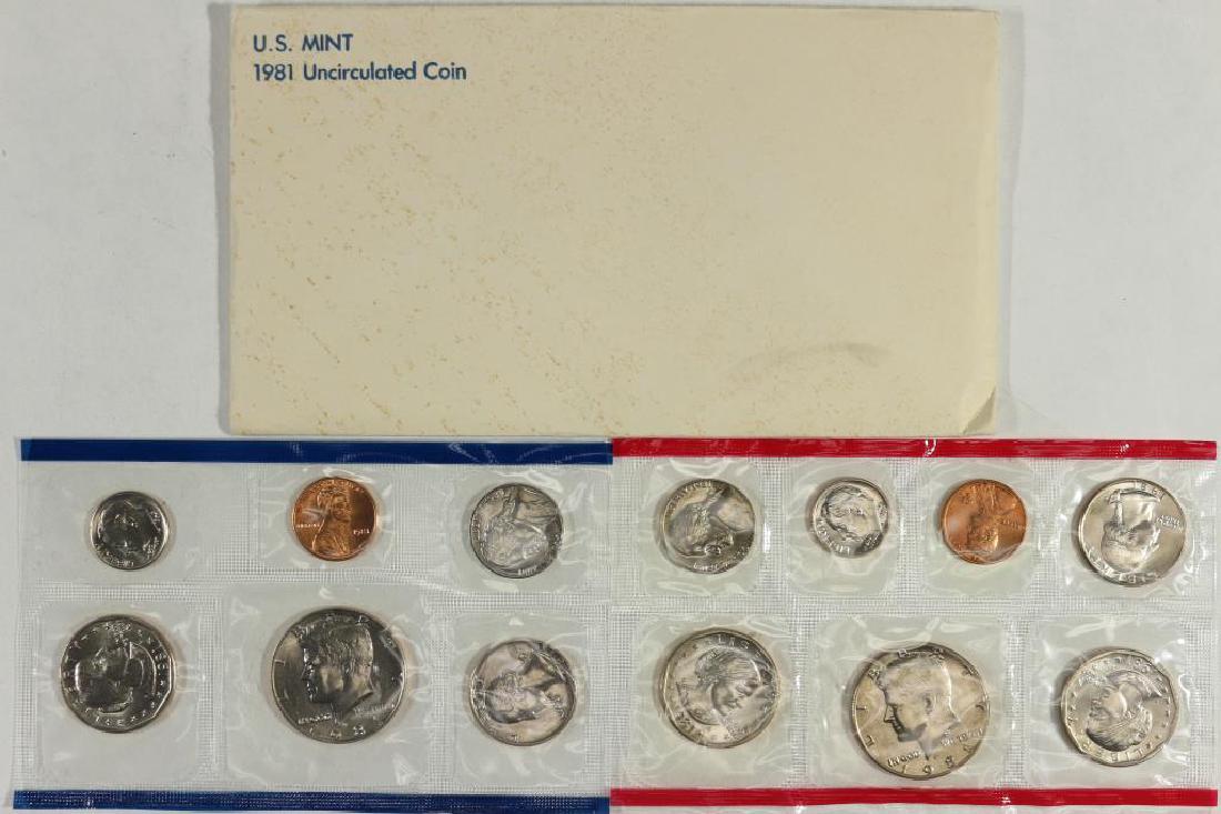 1981 US MINT SET (UNC) P/D/S (WITH ENVELOPE) (1 of 2)
