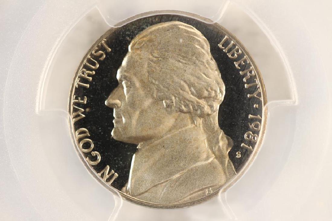 1981-S TYPE I JEFFERSON NICKEL PCGS PR69 DCAM (1 of 3)