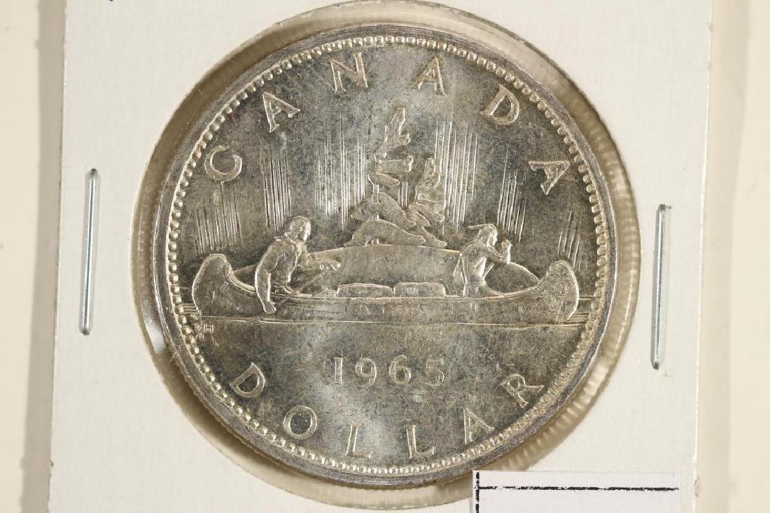 1965 CANADA SILVER DOLLAR UNC (1 of 3)