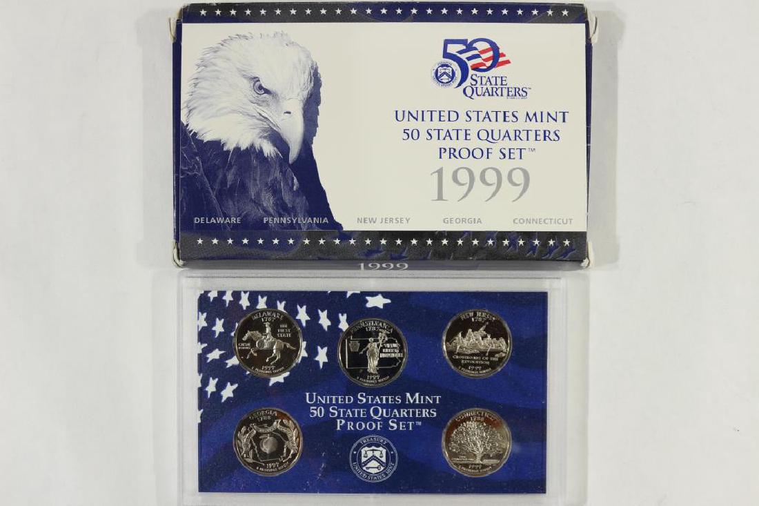 1999 US 50 STATE QUARTERS PROOF SET WITH BOX (1 of 2)