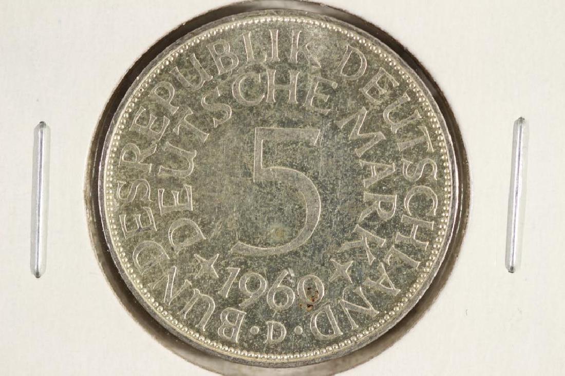 1960-D GERMAN SILVER 5 MARKS (1 of 2)