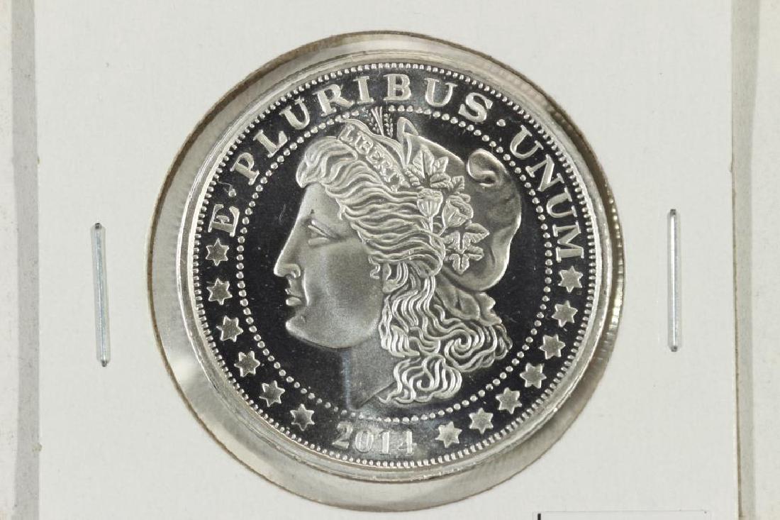 1 TROY OZ .999 FINE SILVER PROOF ROUND MORGAN: You must call us at 1-763-862-8302 or email us at bidalotauction@aol.com with your credit card number directly. Thanks.