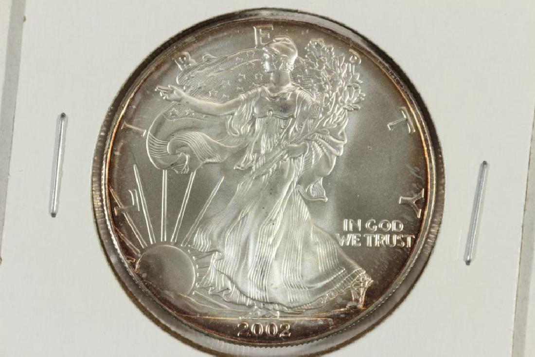 2002 AMERICAN SILVER EAGLE UNC (1 of 3)