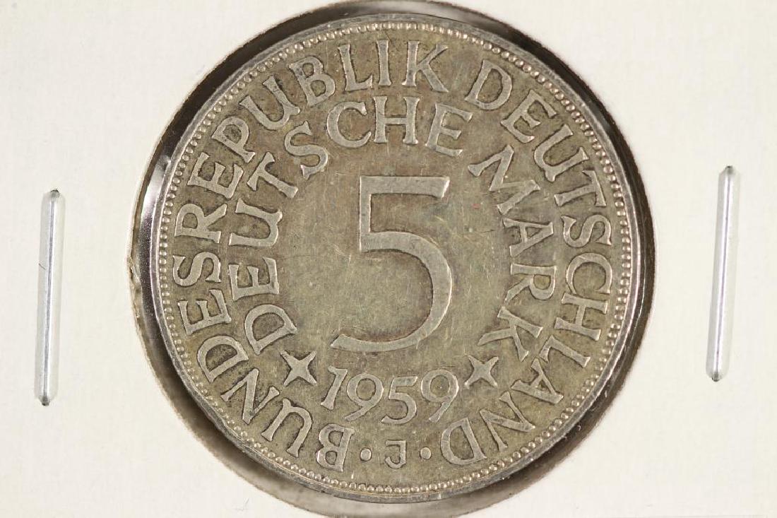 1959-J GERMAN SILVER 5 MARKS (1 of 3)