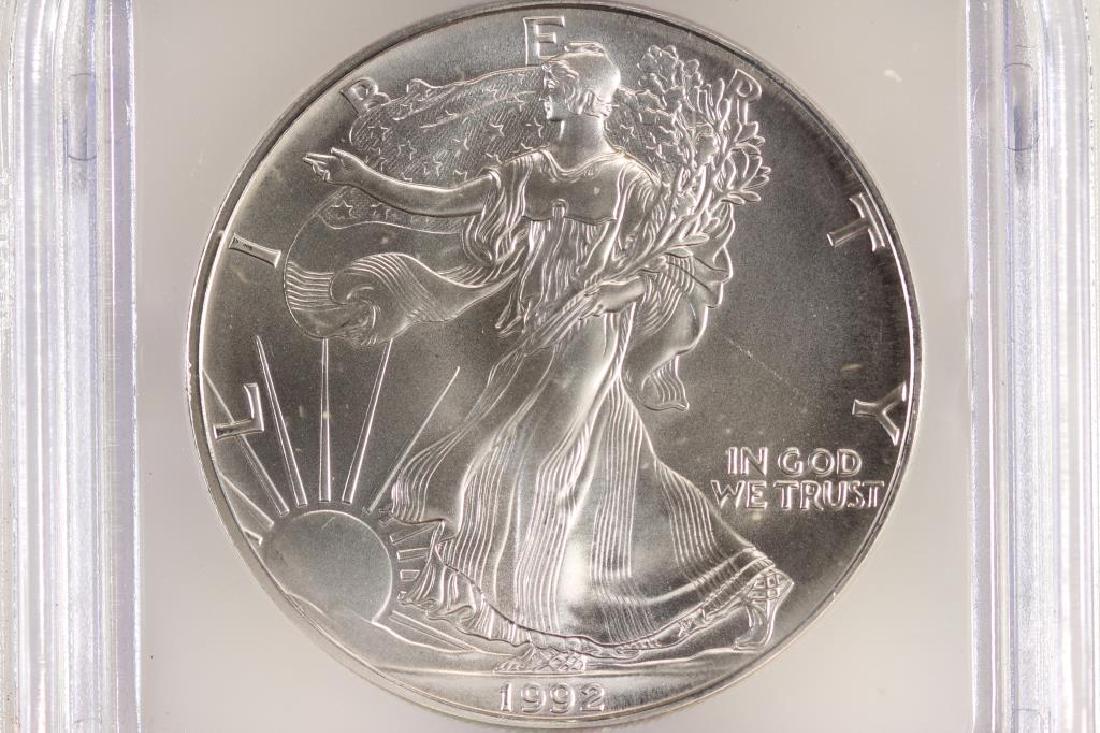 1992 AMERICAN SILVER EAGLE ICG MS69 (1 of 3)