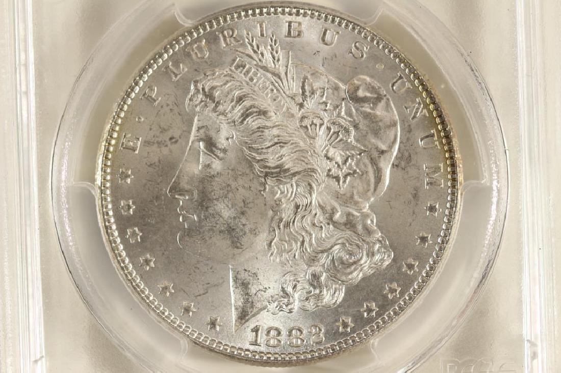 1882 MORGAN SILVER DOLLAR PCGS MS63 (1 of 3)