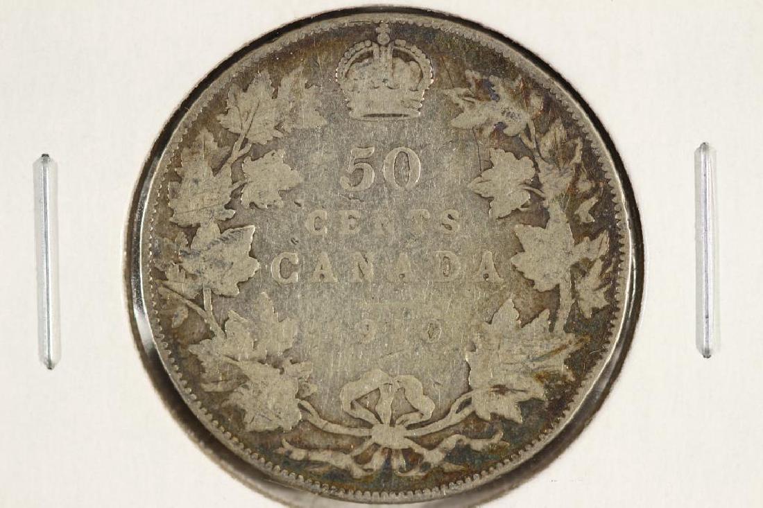 1910 CANADA SILVER 50 CENTS (1 of 2)