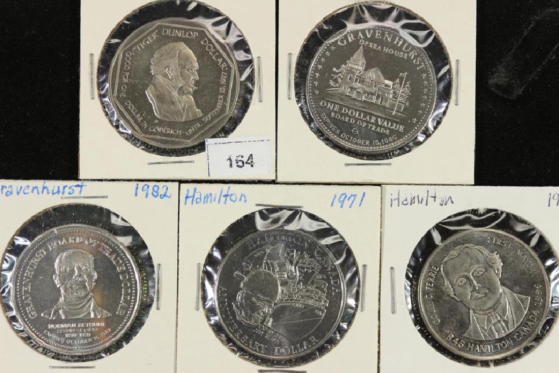 5 ASSORTED CANADA TRADE DOLLARS SEE DESCRIPTION (1 of 2)