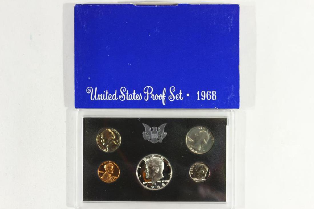 1968 US PROOF SET WITH BOX, 40% SILVER JFK HALF (1 of 2)