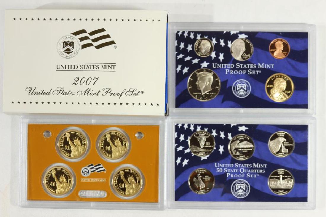 2007 US PROOF SET (WITH BOX) 14 PIECES (1 of 2)