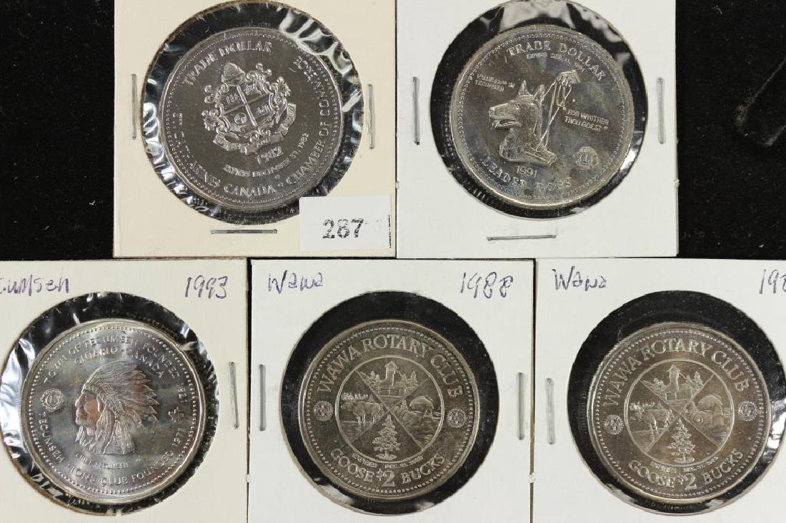 5 CANADA TRADE DOLLARS UNC 1982 SAINT CATHARINES, (1 of 2)