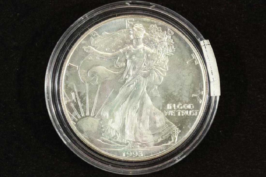 1993 AMERICAN SILVER EAGLE UNC (1 of 2)