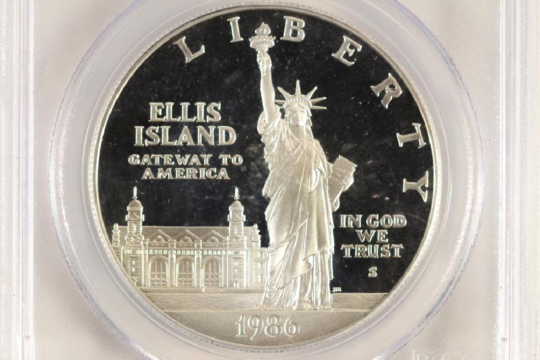 1986-S STATUE OF LIBERTY SILVER DOLLAR PCGS PR69: DCAM
