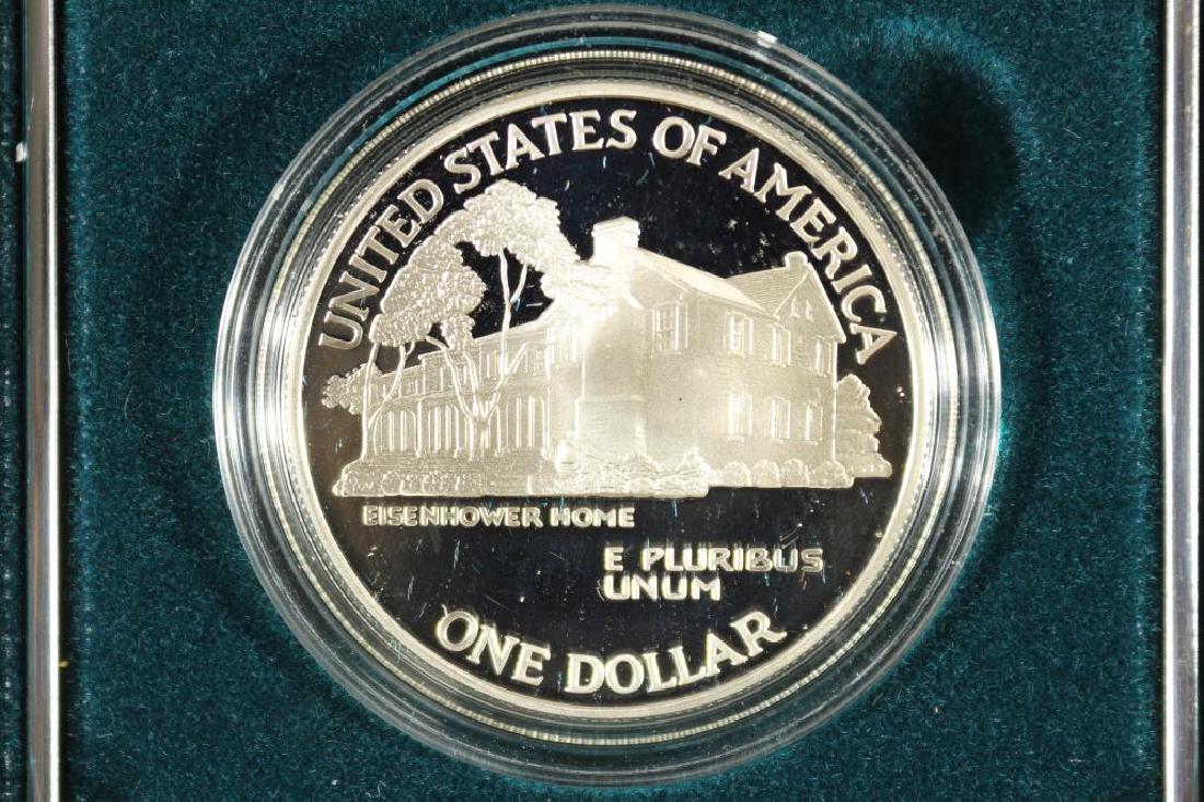 1990-P EISENHOWER CENTENNIAL PROOF SILVER DOLLAR (1 of 3)