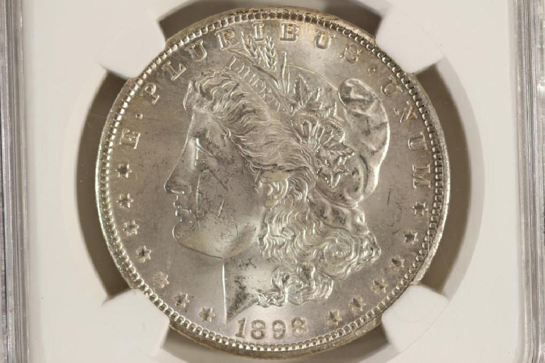 1898-O MORGAN SILVER DOLLAR NGC MS63 (1 of 3)