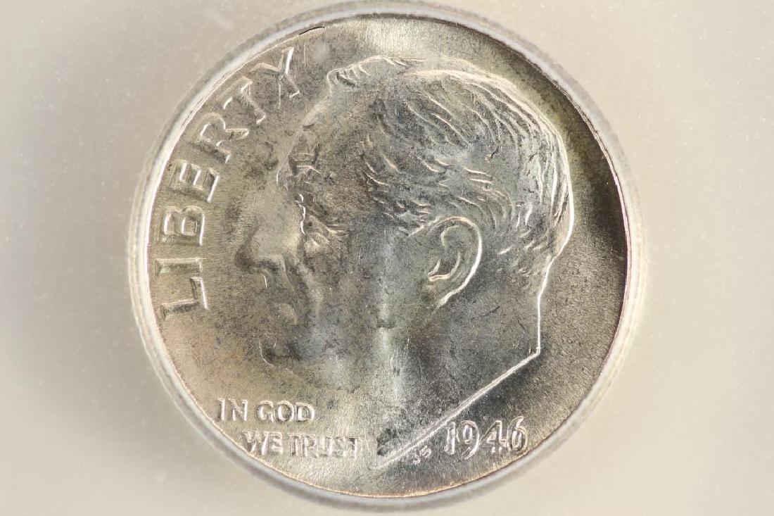 1946 SILVER ROOSEVELT DIME ICG MS63 (1 of 3)