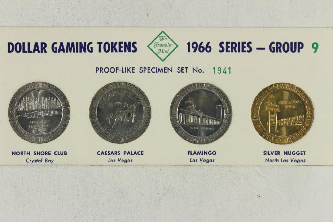 4-$ GAMING TOKENS 1966 SERIES GROUP 9 (PF LIKE) (1 of 2)