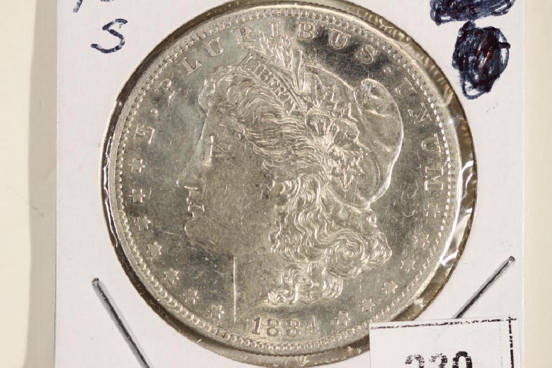 1884-S MORGAN SILVER DOLLAR AU (1 of 2)