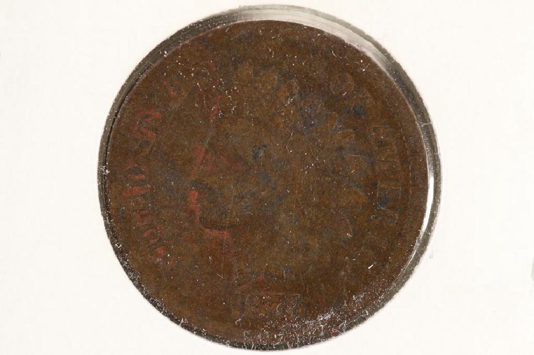 1876 INDIAN HEAD CENT (SEMI -KEY) PAINT ETC ON REV (1 of 2)