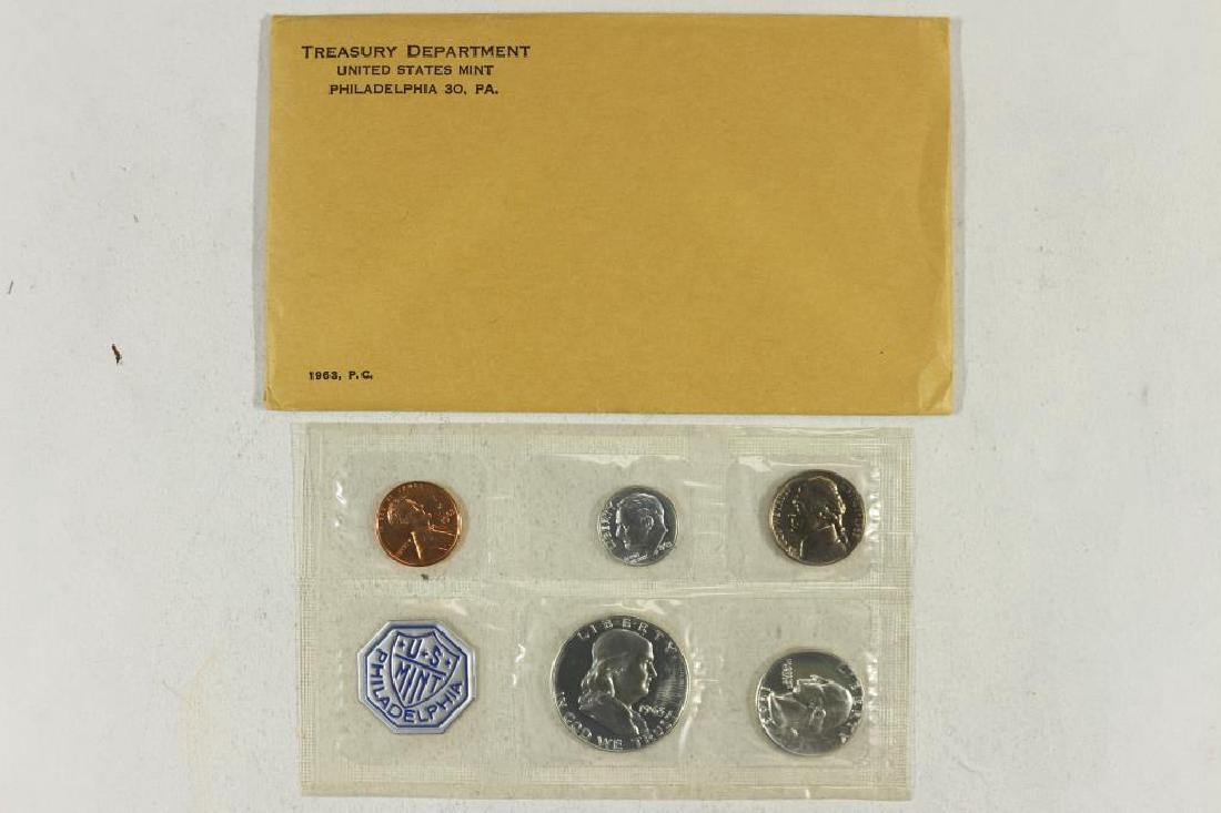 1963 US SILVER PROOF SET (WITH ENVELOPE) (1 of 2)