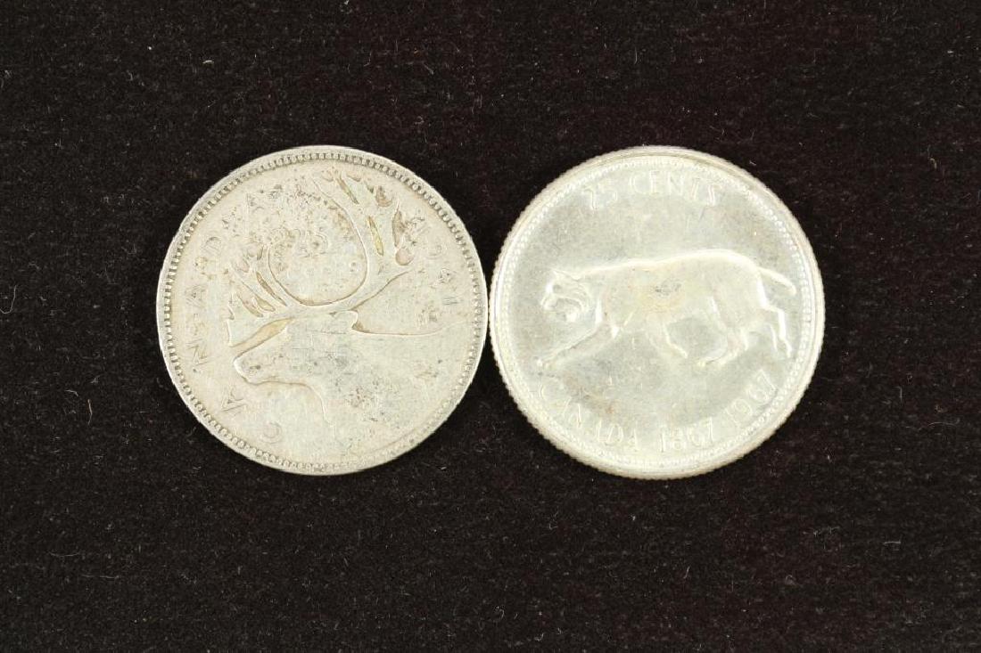 1941 & 1967 CANADA SILVER 25 CENT (1 of 2)