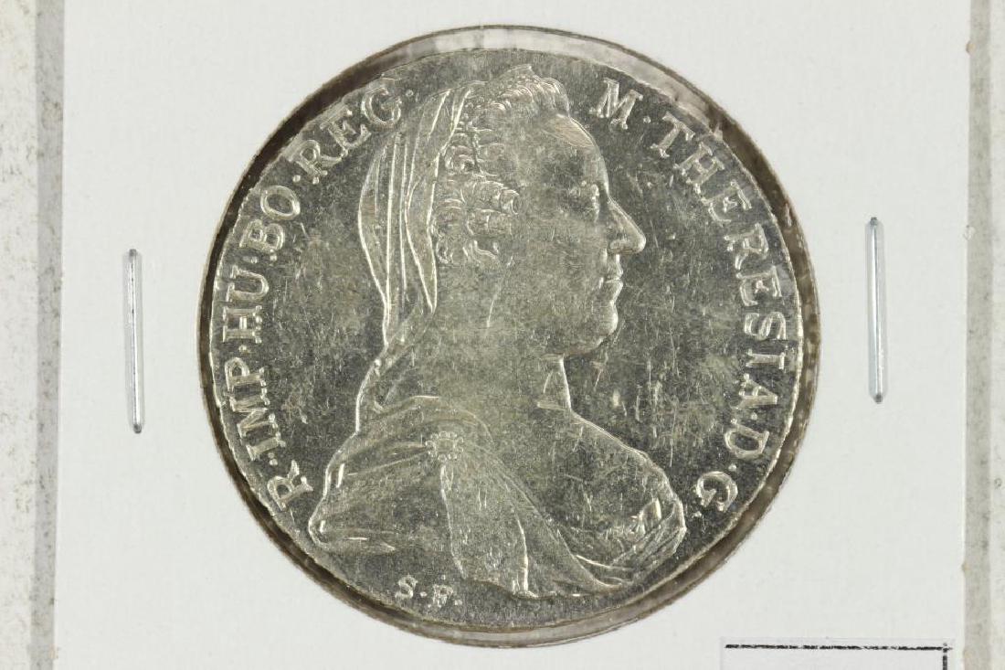 1780 AUSTRIA MARIA THERESIA THALER (SILVER) UNC: http://www.bidalotcoinauction.com