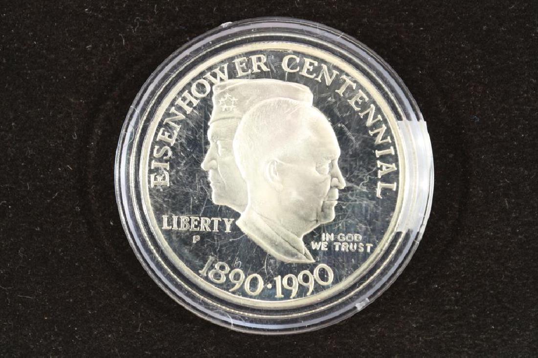 1990-P EISENHOWER CENTENNIAL PROOF SILVER DOLLAR (1 of 2)