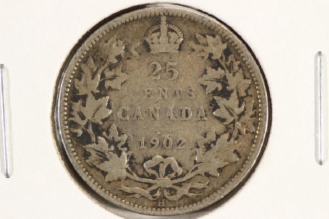 1902-H CANADA SILVER 25 CENT (1 of 2)