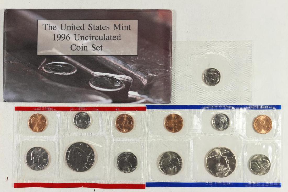 1996 US MINT SET (UNC) P/D (WITH ENVELOPE) (1 of 2)