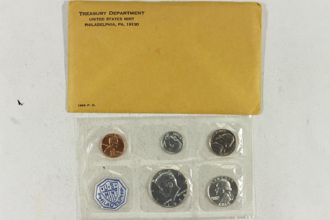 1964 US SILVER PROOF SET (WITH ENVELOPE) (1 of 2)
