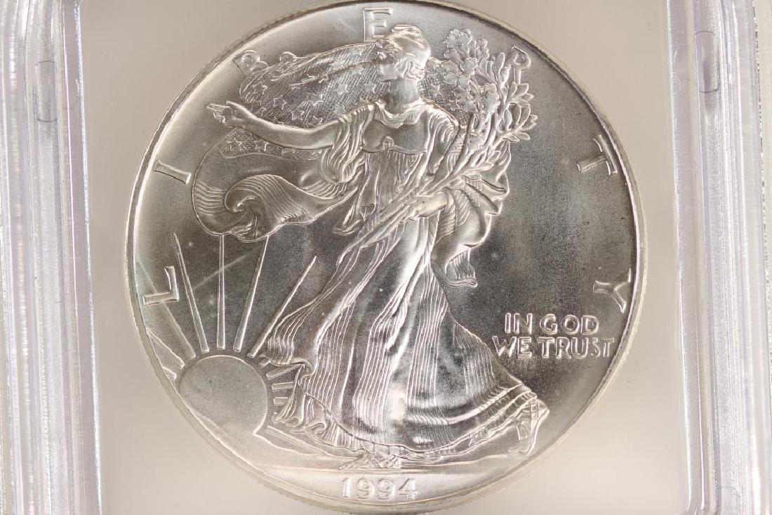 1994 AMERICAN SILVER EAGLE ICG MS69 (1 of 3)