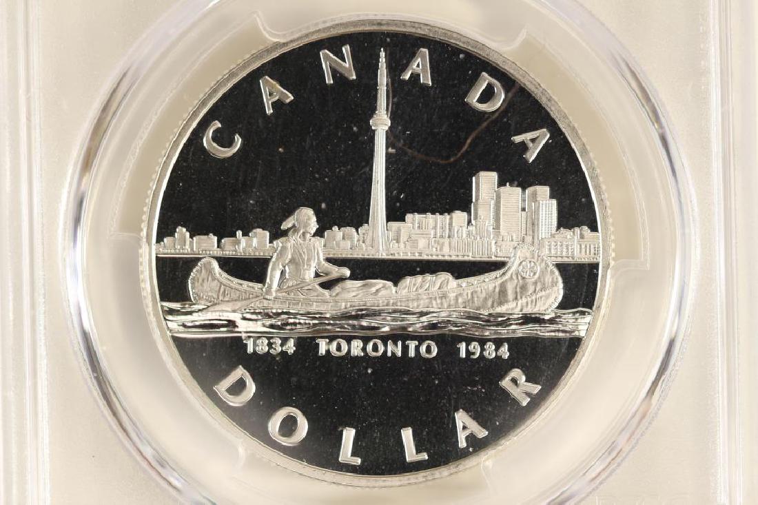 1984 CANADA TORONTO SILVER DOLLAR PCGS PR69 DCAM (1 of 3)