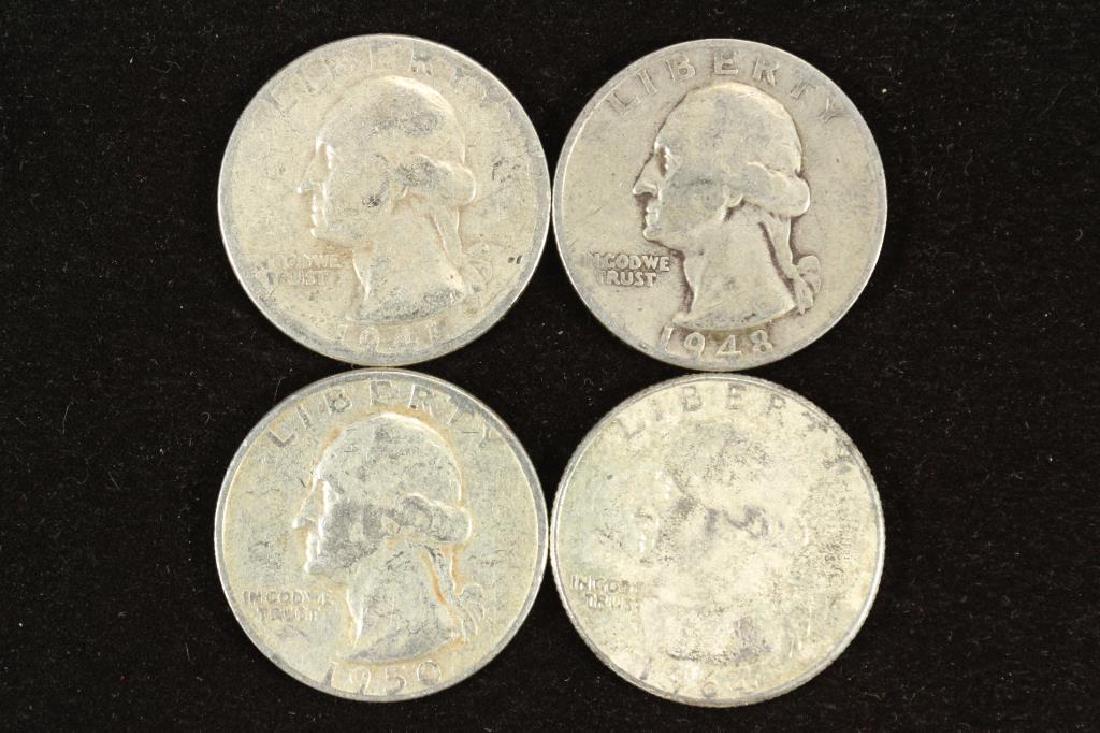 1941,48-S,50 & 64 WASHINGTON SILVER QUARTERS (1 of 2)