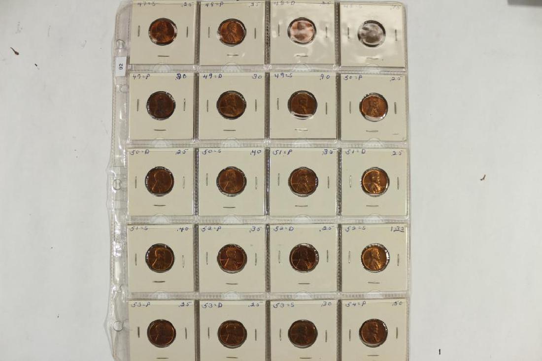 20 ASSORTED 1947-1954 UNC WHEAT LINCOLN CENTS (1 of 2)