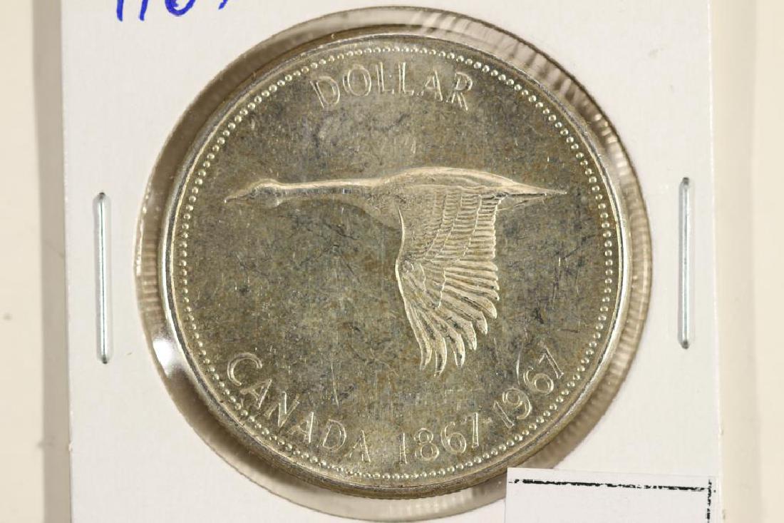 1967 CANADA FLYING GOOSE SILVER DOLLAR UNC (1 of 2)
