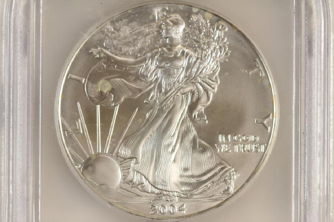 2004 AMERICAN SILVER EAGLE ICG MS70 (1 of 3)