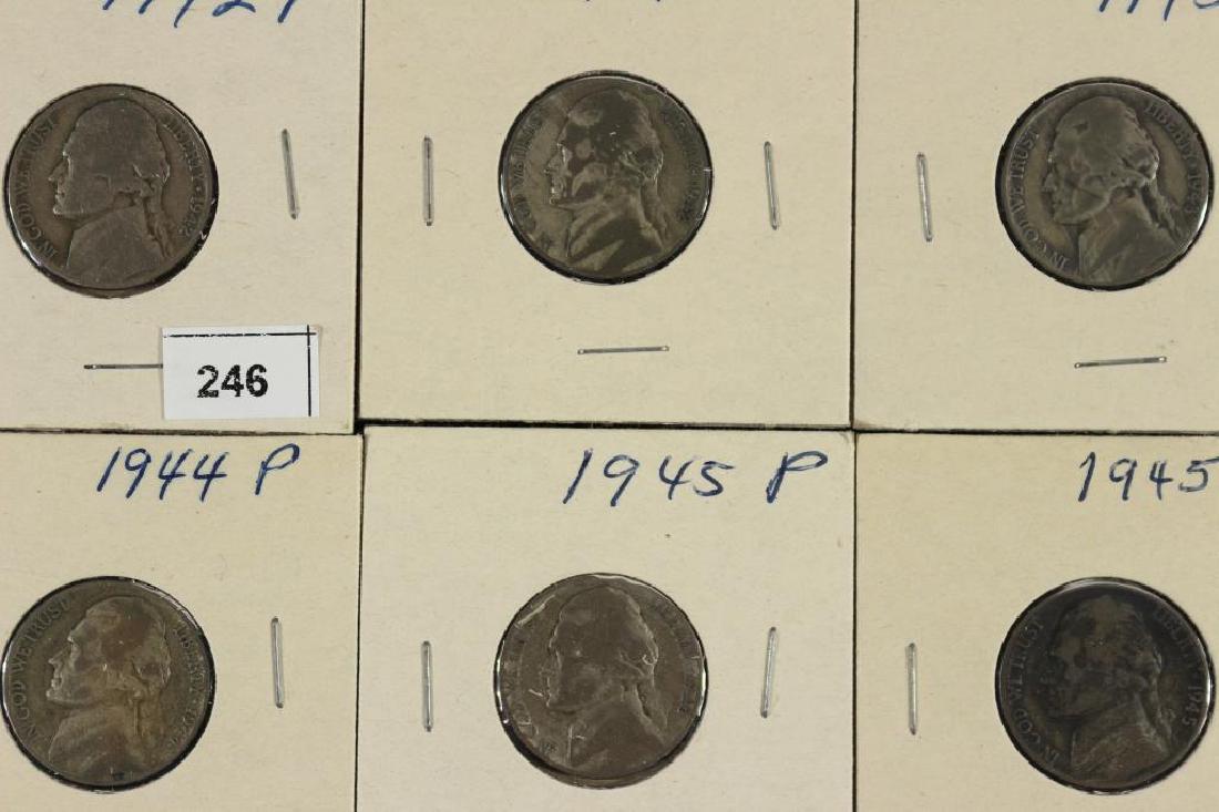 6 ASSORTED 35% SILVER JEFFERSON WAR NICKELS (1 of 2)