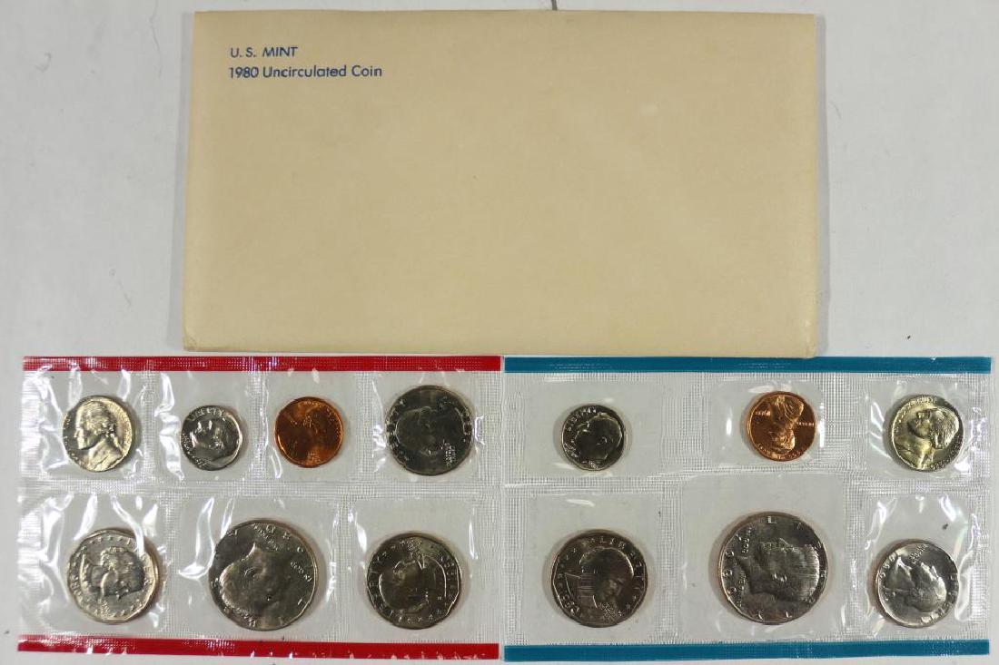 1980 US MINT SET (UNC) P/D/S (WITH ENVELOPE) (1 of 2)